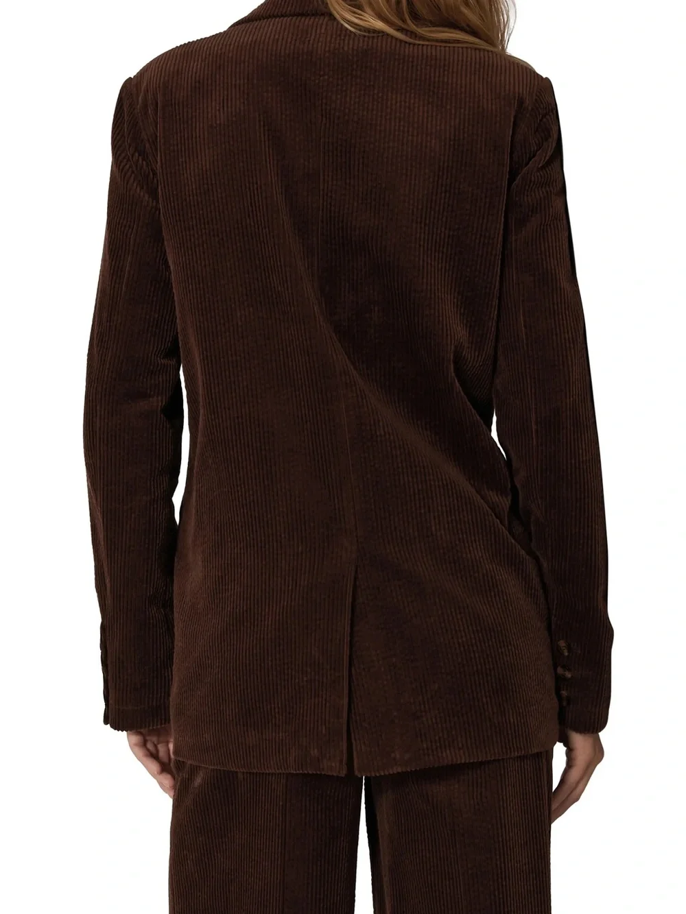Favorite Daughter The Agnes Blazer | Brown Corduroy Double-Breasted Blazer - Picture 2 of 3